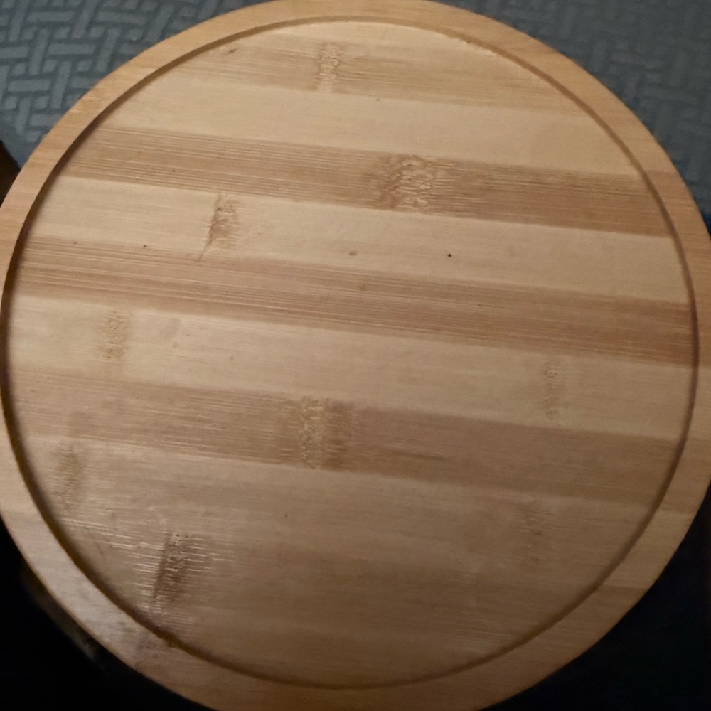 🍹 Round Bamboo sofa arm tray - Picture 3 of 11